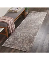 Nourison Home Lucent LCN02 Slate 2'3" x 8' Runner Rug