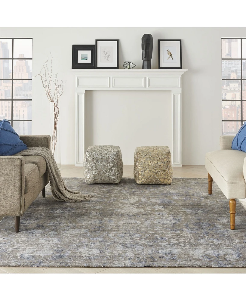 Nourison Home Lucent LCN03 Gray 8'6" x 11'6" Area Rug
