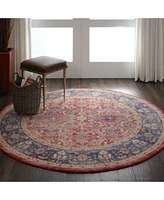 Nourison Home Ankara Global Anr02 Red Rug