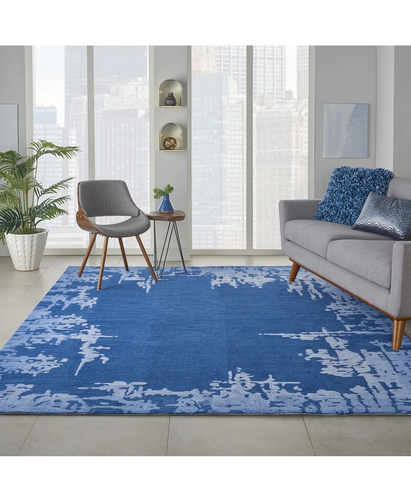 Nourison Home Symmetry SMM02 Navy 8'6" x 11'6" Area Rug