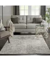 Nourison Home Rustic Textures RUS07 Gray and Beige 5'3" x 7'3" Area Rug