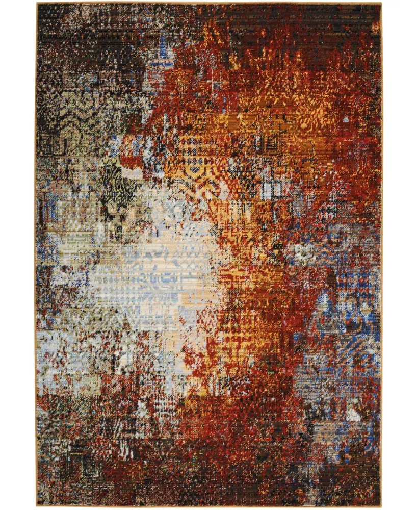 Nourison Home Chroma CRM03 Paprika 5'6" x 8' Area Rug