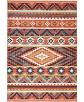 Nourison Home Navajo NAV04 Orange 3'11" x 6'2" Area Rug