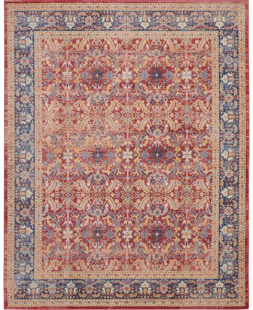 Nourison Home Ankara Global ANR02 Red 7'10" x 9'10" Area Rug