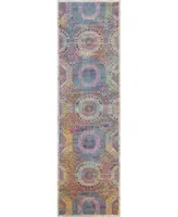 Nourison Home Ankara Global ANR05 Multi 2' x 6' Runner Rug