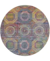 Nourison Home Ankara Global ANR05 Multi 6' Round Rug