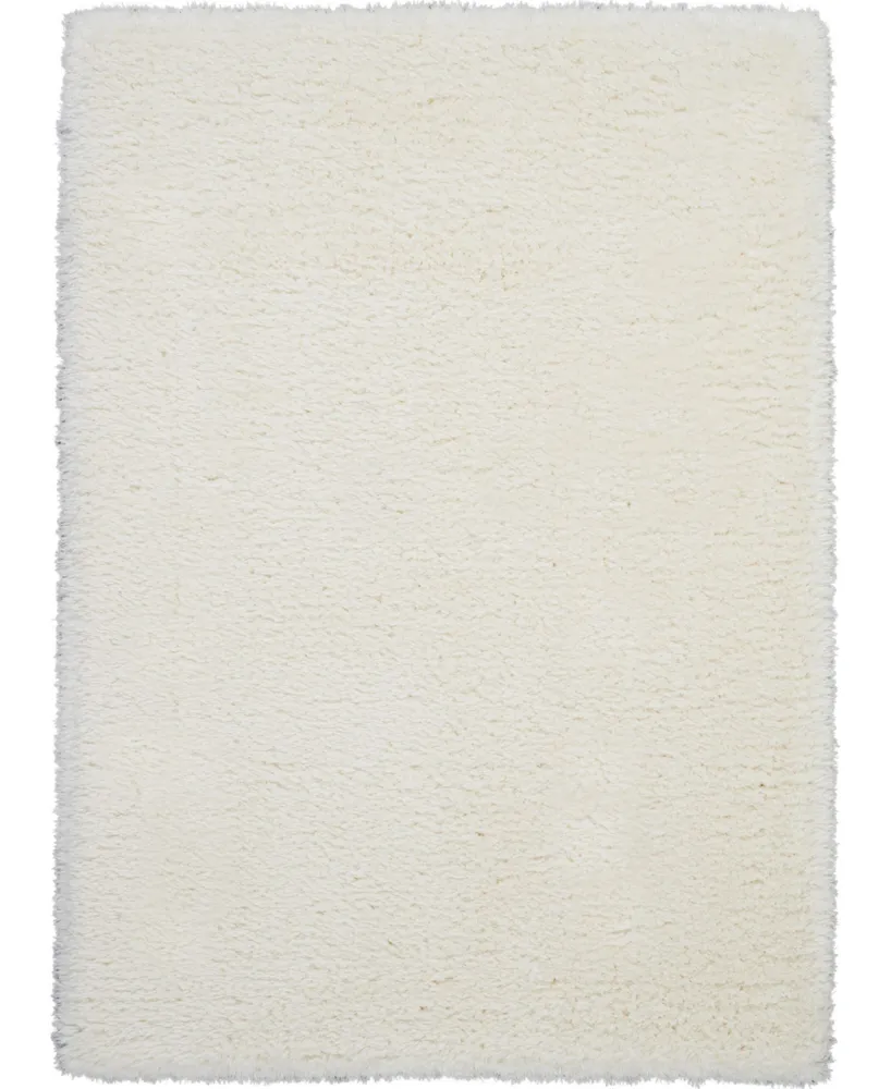 Nourison Home Luxe Shag LXS01 Ivory 5' x 7' Area Rug