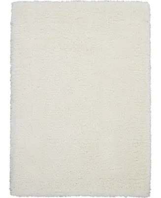 Nourison Home Luxe Shag LXS01 Ivory 5' x 7' Area Rug