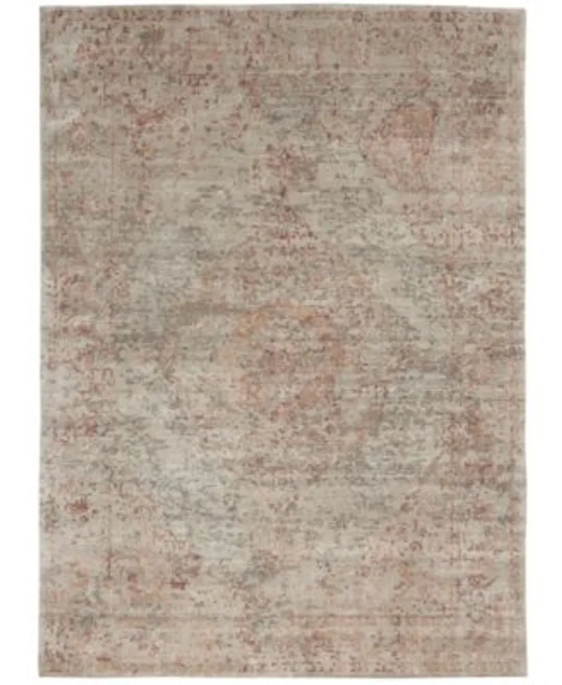 Nourison Home Lucent Lcn07 Silver Red Rug