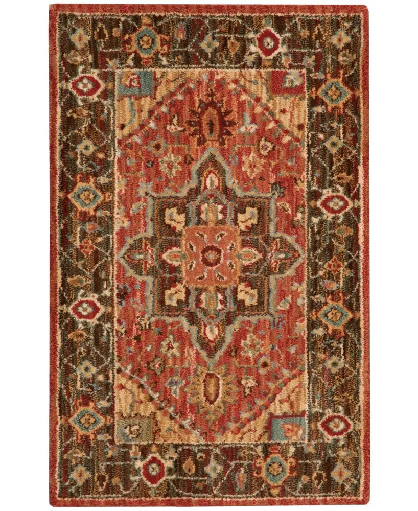 Nourison Home Living Treasures LI01 Rust 2'6" x 4'3" Area Rug