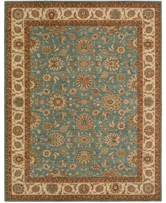 Nourison Home Living Treasures LI05 Aqua 7'6" x 9'6" Area Rug