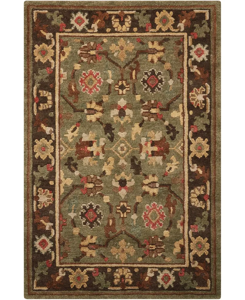 Nourison Home Tahoe TA10 Green 3'9" x 5'9" Area Rug