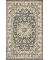 Nourison Home Living Treasures LI15 Gray and Ivory 3'6" x 5'6" Area Rug