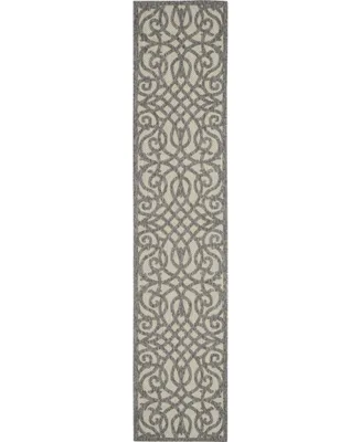 Nourison Home Cozumel CZM04 Gray 2'2" x 10' Runner Rug