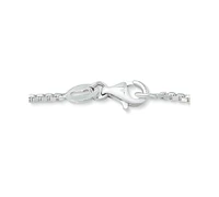 Giani Bernini Sterling Silver Bracelet, Open Heart Chain