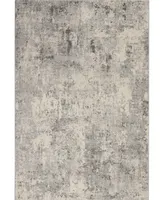 Nourison Home Rustic Textures RUS07 Gray and Beige 5'3" x 7'3" Area Rug