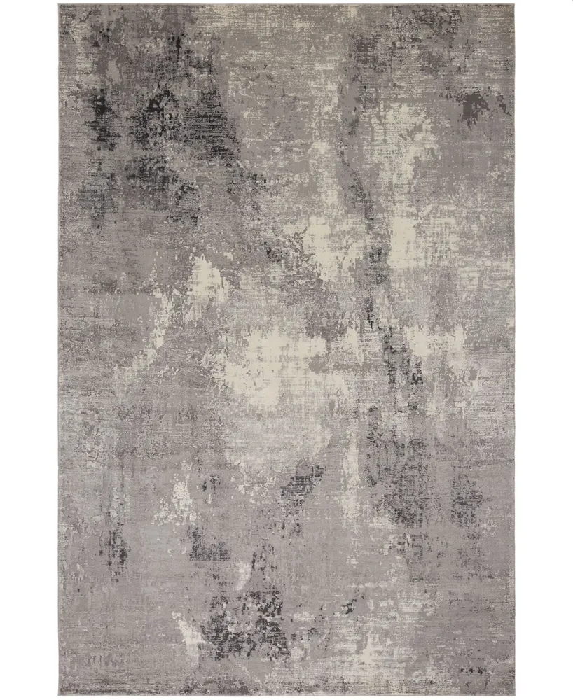 Sunbrella Modern Sm-02 Gray 4' x 6' Area Rug