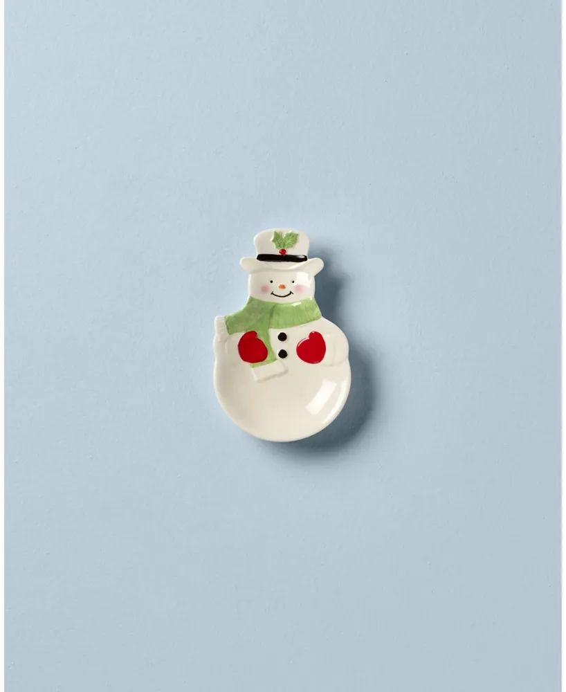 Lenox Hosting The Holidays Snowman Spoon Rest