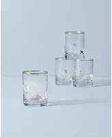 Lenox Holiday Gold Double Old Fashioned 4-piece Glass Set