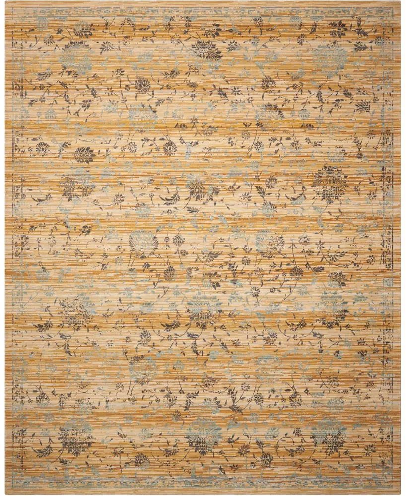 Closeout! Nourison Home Rhapsody RH013 Caramel 7'9" x 9'9" Area Rug