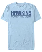 Stranger Things Men's Hawkins Power And Light Logo Short Sleeve T-Shirt