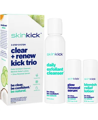 Skinkick Clear & Renew Kick Trio System