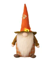 Glitzhome 24" Fall Fabric Gnome Standing Decor