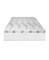 Closeout! SensorPEDIC 4" Charcoal Infused Memory Foam Mattress Topper, Twin