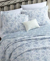 Laura Ashley Walled Garden Reversible Piece Quilt Set