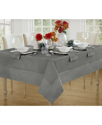 Villeroy & Boch New Wave Metallic Border Linen Tablecloth