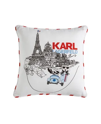 Karl Lagerfeld Paris Sidecar Decorative Pillow, 18" x 18"