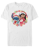 Fifth Sun Men's Lilo Stitch Holiday Short Sleeve T-Shirt