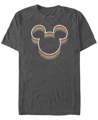 Fifth Sun Men's Rainbow Ears Short Sleeve T-Shirt