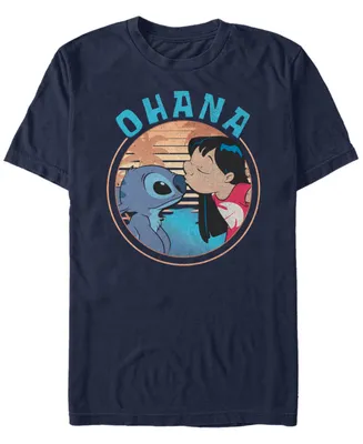 Fifth Sun Men's Lilo Stitch Ohana Short Sleeve T-Shirt