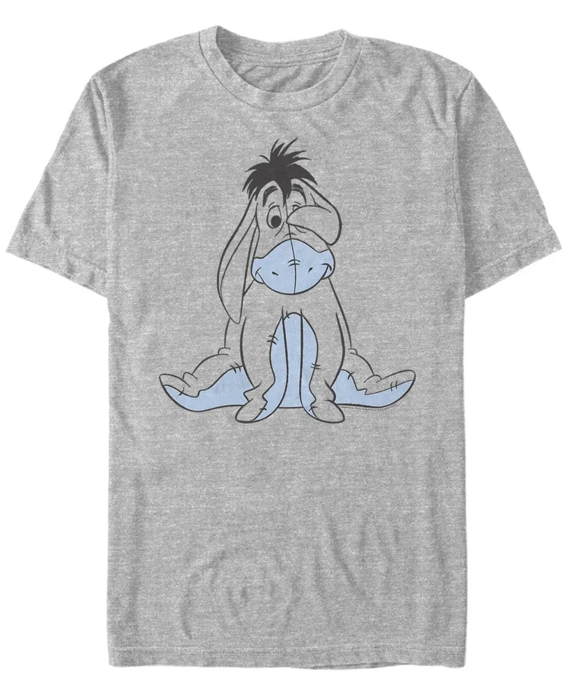 Fifth Sun Men's Basic Sketch Eeyore Short Sleeve T-Shirt