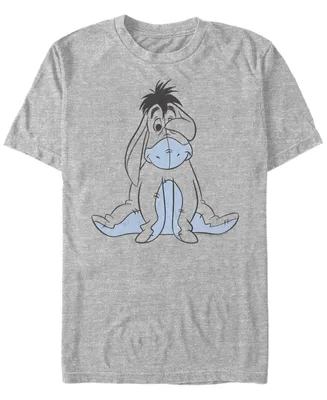 Fifth Sun Men's Basic Sketch Eeyore Short Sleeve T-Shirt