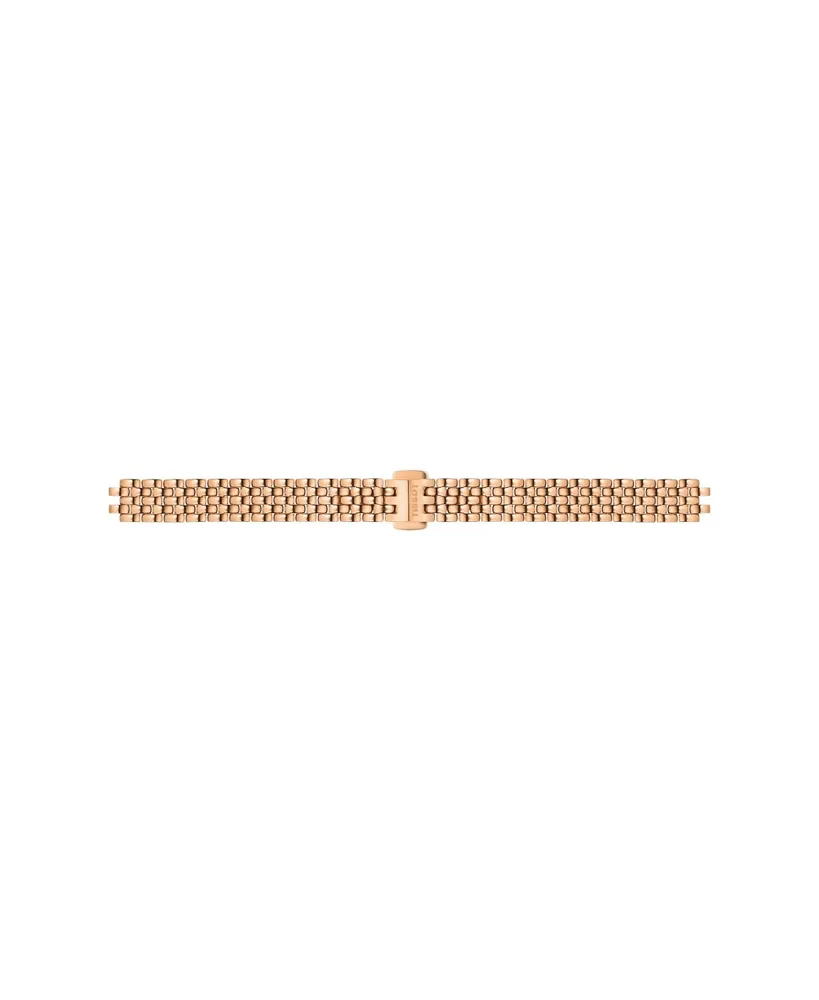 Tissot Women's Swiss Lovely Rose Gold-Tone Pvd Stainless Steel Bracelet Watch 20mm