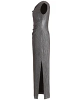 Connected Textured Metallic Gown