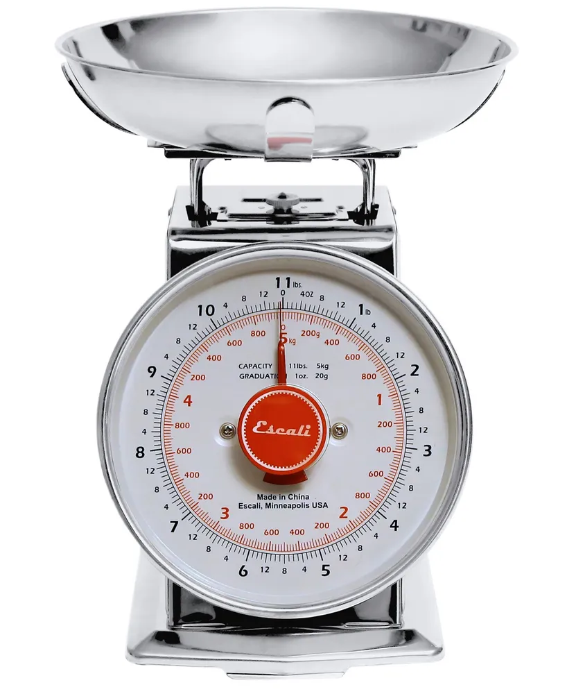 Escali Corp Mercado Dial Scale with Bowl, 11lb