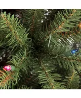Puleo 4.5" Pre-Lit Slim Fraser Fir Artificial Christmas Tree
