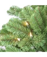 Puleo 7.5" Pre-Lit Vermont Spruce Artificial Christmas Tree