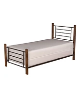 Hillsdale Raymond Metal and Wood Twin Bed