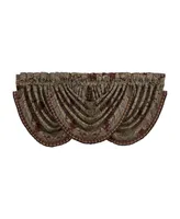 J Queen New York Garnet Waterfall Window Valance, 33" x 49"