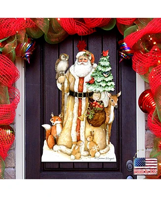 Designocracy by Susan Winget Ivory Santa Outdoor Wall and Door Decor