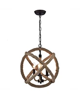 Home Accessories Twirlie 20" 3-Light Indoor Chandelier with Light Kit