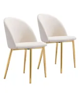 Zuo Cozy Dining Chair, Set of 2