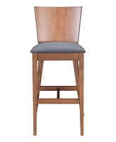 Zuo Ambrose Bar Chair, Set of 2