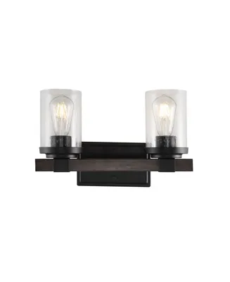 Bungalow Iron/Seeded Glass Rustic Farmhouse Led Vanity Light