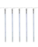 Northlight Transparent Dripping Icicle Snowfall Christmas Light Tubes