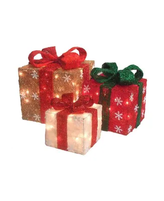 Northlight Lighted Gi Boxes Christmas Outdoor Decorations